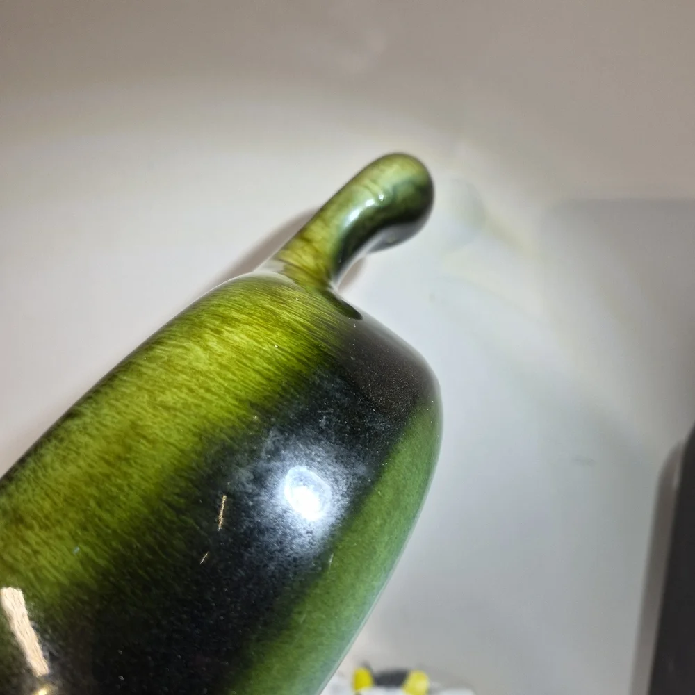 Vintage‎ Hull Covered Casserole Dish with Lid Green Glazed Pottery